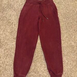 Lululemon Maroon sweat Pants